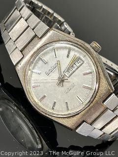 Swiss Armitron Silver Tone Automatic Wrist Watch 