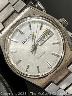 Swiss Armitron Silver Tone Automatic Wrist Watch 