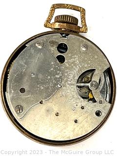 New Haven Compensated Pocket Watch in 10k Gold Case. Total Weight 56g