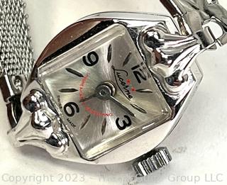 10k White Gold Plated Lucerne Ladies Wrist Watch