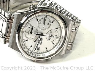 Men's Seiko Chronograph Watch in Stainless Steel Case. 