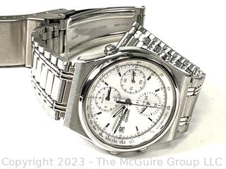 Men's Seiko Chronograph Watch in Stainless Steel Case. 