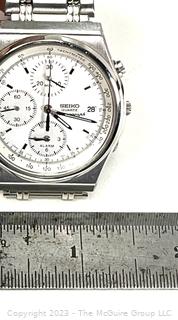 Men's Seiko Chronograph Watch in Stainless Steel Case. 