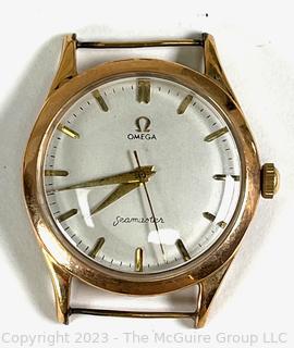 Omega Seamaster Swiss Watch in 18k Gold (unmarked, but tested) Recased Total Weight 32g