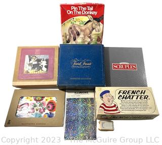 Group of Vintage Games and Jigsaw Puzzles