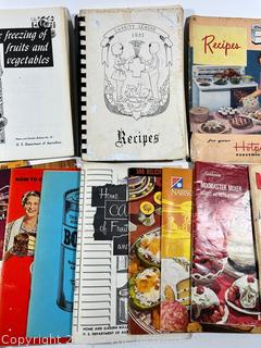 Collection of Vintage Recipe Booklets and Promotional Books