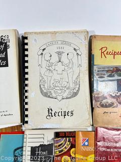 Collection of Vintage Recipe Booklets and Promotional Books