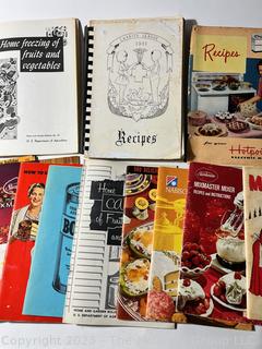 Collection of Vintage Recipe Booklets and Promotional Books