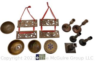 Collection of Wood Carved Treenware and Decorative Items