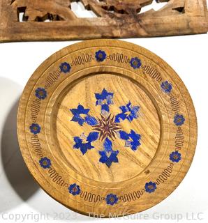 Collection of Wood Carved Treenware and Decorative Items