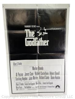 1972 Paramount Pictures Broadside Movie Poster of "The Godfather". 27 x 41"