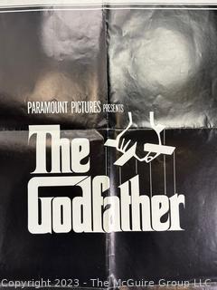 1972 Paramount Pictures Broadside Movie Poster of "The Godfather". 27 x 41"