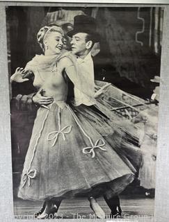 1967 Personality Posters Inc. Fred Astaire and Ginger Rodgers from the 1949 Film "The Barclays of Broadway".  29 x 42"