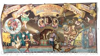 Screaming Yellow Zonkers Giant Circus Poster.  25 x 47"