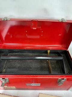 Six (6) Metal Tool Boxes and Lock Boxes