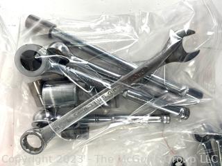 Large Assortment of Wrenches by Various Manufacturers.  See more detail in the photo gallery. 