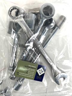 Large Assortment of Wrenches by Various Manufacturers.  See more detail in the photo gallery. 