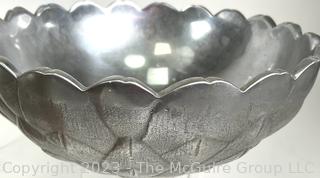 Decorative Items Including Serving Bowl by Bruce Fox Design Pewter