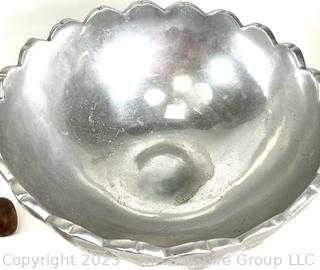 Decorative Items Including Serving Bowl by Bruce Fox Design Pewter