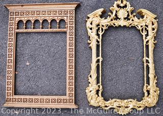 Two (2) Neo Classical Style Plastic Wall Frames.  