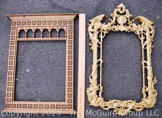 Two (2) Neo Classical Style Plastic Wall Frames.  