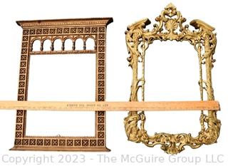 Two (2) Neo Classical Style Plastic Wall Frames.  