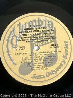 Jazz Vinyl Record Album 33 1/3 RPM: Phil Woods Quartet (1980) - Phil Talks With Quill - Columbia  PC 36806.