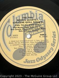 Jazz Vinyl Record Album 33 1/3 RPM: Phil Woods Quartet (1980) - Phil Talks With Quill - Columbia  PC 36806.