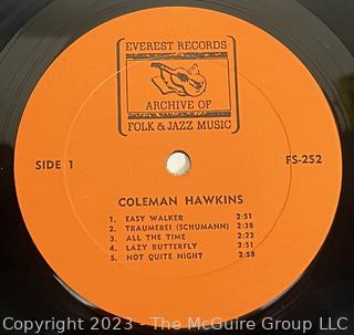 Jazz Vinyl Record Album 33 1/3 RPM: Coleman Hawkins (1971) - Coleman Hawkins - Everest Records FS-252