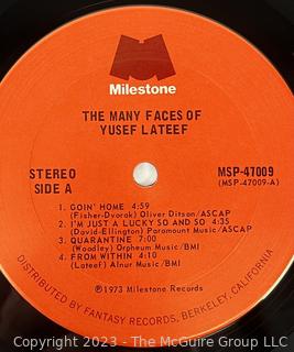 Jazz Vinyl Record Album 33 1/3 RPM: Yusef Lateef (1973) - The Many Faces Of Yusef Lateef - 2Lp - Milestone 47009

