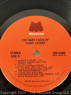 Jazz Vinyl Record Album 33 1/3 RPM: Yusef Lateef (1973) - The Many Faces Of Yusef Lateef - 2Lp - Milestone 47009

