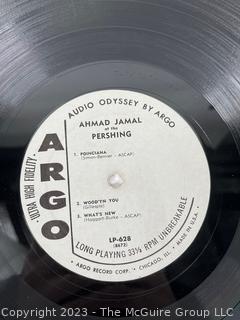 Jazz Vinyl Record Album 33 1/3 RPM: Ahmad Jamal Trio (1958) - At The Pershing - Argo LP-628


