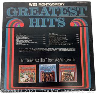 Jazz Vinyl Record Album 33 1/3 RPM: Wes Montgomery (1970) - Greatest Hits - A&M SP-4247
