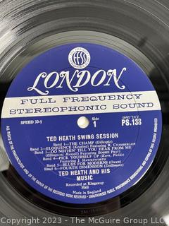 Jazz Vinyl Record Album 33 1/3 RPM: Ted Heath (1961) - Swing Session - London   PS 138  

