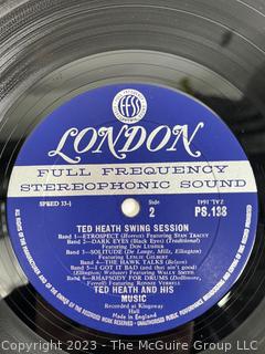 Jazz Vinyl Record Album 33 1/3 RPM: Ted Heath (1961) - Swing Session - London   PS 138  

