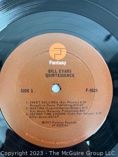 Jazz Vinyl Record Album 33 1/3 RPM: Bill Evans (1977) - Quintessence - Fantasy   F-9529

