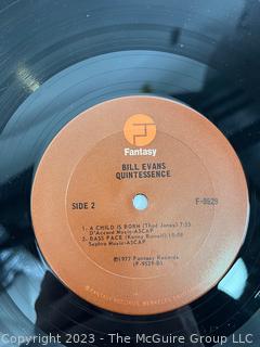 Jazz Vinyl Record Album 33 1/3 RPM: Bill Evans (1977) - Quintessence - Fantasy   F-9529

