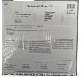 Jazz Vinyl Record Album 33 1/3 RPM: Paul Desmond (1986) - Greatest Hits - RCA   CL 89809

