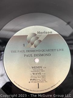 Jazz Vinyl Record Album 33 1/3 RPM: Paul Desmond (1976) - The Paul Desmond Quartet Live - 2Lp - Horizon   SP-850

