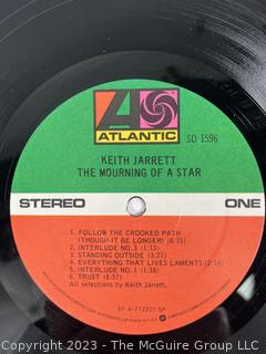 Jazz Vinyl Record Album 33 1/3 RPM: Keith Jarrett (1971) - The Mourning Of A Star - Atlantic   SD 1596

