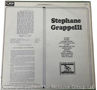 Jazz Vinyl Record Album 33 1/3 RPM: Stephane Grappelli (1976) - Stephane Grappelli - Everest Records   FS 311

