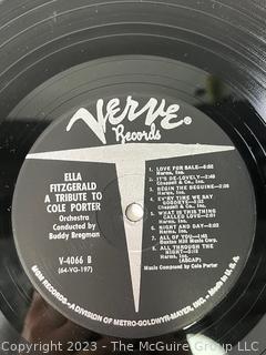 Jazz Vinyl Record Album 33 1/3 RPM: Ella Fitzgerald (1966) - A Tribute To Cole Porter - Verve   V-4066-B

