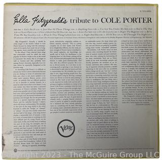 Jazz Vinyl Record Album 33 1/3 RPM: Ella Fitzgerald (1966) - A Tribute To Cole Porter - Verve   V-4066-B

