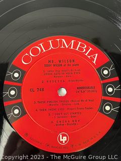 Jazz Vinyl Record Album 33 1/3 RPM: Teddy Wilson (1955) - Mr. Wilson At The Piano - Columbia   CL 748

