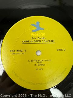 Jazz Vinyl Record Album 33 1/3 RPM: Eric Dolphy (1973) - Copenhagen Concert - 2Lp - Prestige PRT 24027-1
