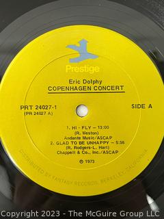 Jazz Vinyl Record Album 33 1/3 RPM: Eric Dolphy (1973) - Copenhagen Concert - 2Lp - Prestige PRT 24027-1
