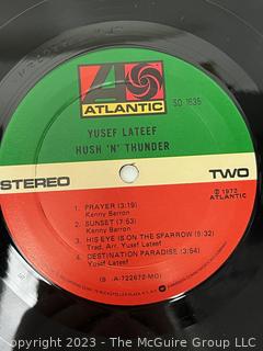 Jazz Vinyl Record Album 33 1/3 RPM: Yusef Lateef (1973) - Hush 'N' Thunder - Atlantic   SD 1635

