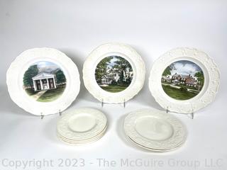 Five (5) Porcelain Souvenir Travel Plates from Virginia. 