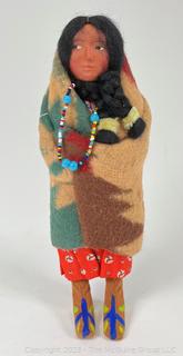 Vintage Skookum Bully Good Native American Doll 
