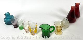 Group Vintage Glassware. 